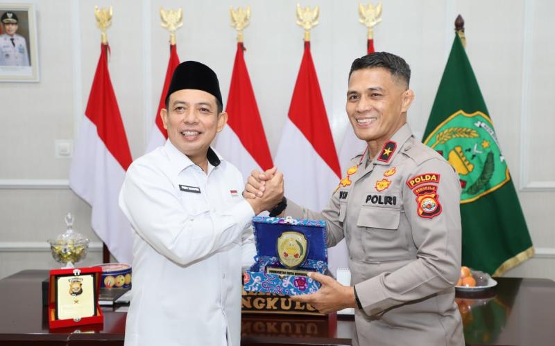 Kapolda Bengkulu Silaturahmi ke Walikota Bengkulu, Perkuat Sinergi Jaga Kamtibmas Kota