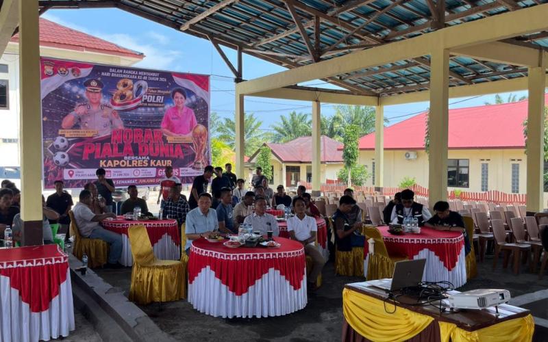 Polres Kaur Gelar Nonton Bareng dalam Rangka Hari Bhayangkara ke-80