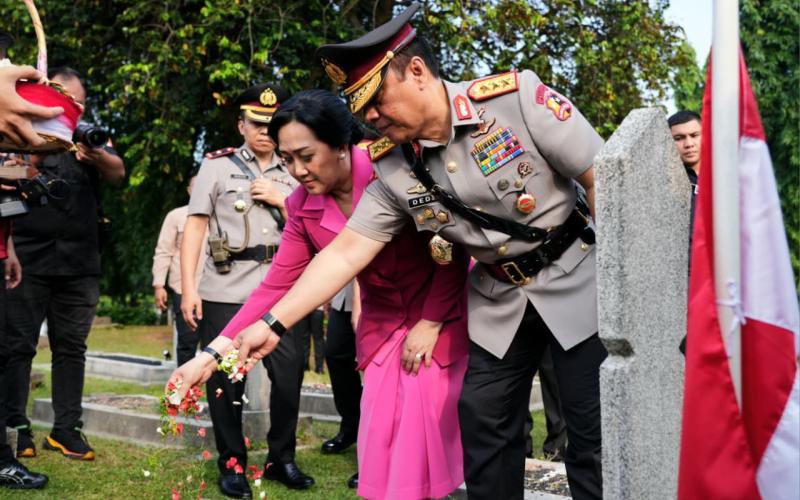 Wakapolri Pimpin Ziarah Nasional Menjelang Hari Bhayangkara ke-80