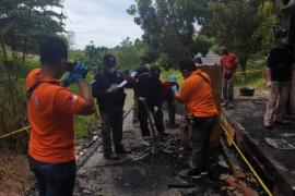Selidiki Penyebab Kebakaran Kantor Sekretariat DPRD, Tim Labfor Polda Sumsel Olah TKP