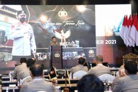 Apel Kasatwil, Kapolri Minta Capaian Positif Penanganan Covid Dipertahankan Hingga Kebiasaan Untuk Berbuat Baik