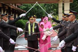 Kapolres Kepahiang Pimpin Upacara Purna Bakti Kompol Darmansyah
