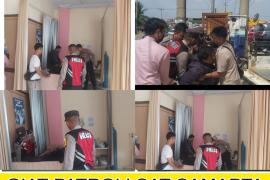 Quick Response, Satsamapta Polresta Bengkulu Bawa Korban Laka Tunggal Ke Klinik 