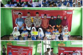 Dalam Rangka HUT Bhayangkara Ke-77 Kapolsek Batiknau Melaksanakan Bhakti Keagamaan Bersama Anak-Anak TPQ Al-Iklas