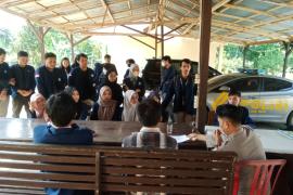 Mahasiswa UNIB Akan melaksanakan KKN, Polsek Air Besi Sambut dan Berikan Imbauan Kamtibmas