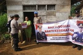 Polsek Giri Mulya, Gelar Bakti Sosial Dalam Rangka Hari Bhayangkara ke 77