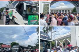Polresta Bengkulu, Lakukan Pengamanan dan Pengawalan Keberangkatan CJH Kota Bengkulu Kloter ke 5 
