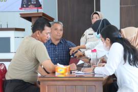 Sambut HUT Bhayangkara ke 77, Polres Bengkulu Selatan Laksanakan Donor Darah