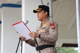 Upacara Bulanan Gabungan, Kapolres Tekankan Sinergi Sukseskan Pemilu 2024