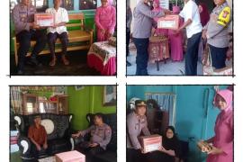 Kapolsek Kaur Tengah Anjangsana Ke Purnawirawan Polri dan Warakawuri 