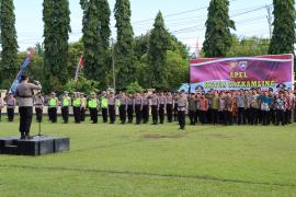 Kapolres Bengkulu Utara Pimpin Apel Ketua Satkamling, Bacakan Amanat Kapolri