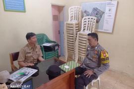 Untuk Mewujudkan Kamtibmas Yang Kondusif  Bhabinkamtibmas Polsek Kota Manna Gandeng Lurah 