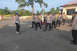 PERSONIL POLSEK KETAHUN LAKSANAKAN GIAT RUTIN LATIHAN PBB SETIAP HARI SELASA