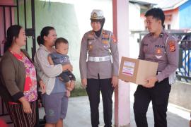 Sambut Hari Bhayangkara, Satlantas Polres RL Salurkan Bantuan Sosial