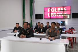 Polres Lebong Ikuti Upacara Pembinaan Tradisi Peringatan Hari Bhayangkara Ke-77 Secara Daring