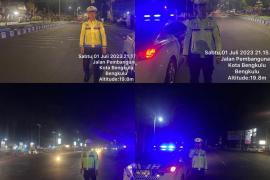 Polresta Bengkulu Patroli Blue Light Cegah Aksi Balap Liar