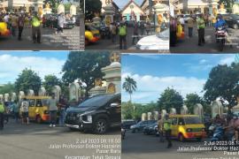 Sat Lantas Polresta Bengkulu Gelar Pengaturan Lalin Ibdah Misa di Gereja St Yohanes 