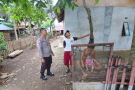 Bhabinkamtibmas Desa Lubuk Sirih Ilir Kecamatan Manna Sambang DDS Imbau Kamtibmas Kepada Warga