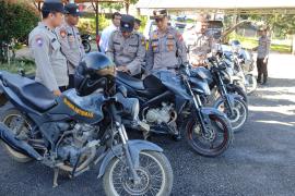 Laksanakan Giat Imbangan Ops Patuh Nala 2023, Polsek Giri Mulya Cek Kelengkapan Kendaraan Personel