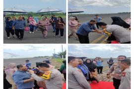Wakapolda Bengkulu Brigjen. Pol. Drs. Agus Salim, tiba di Bengkulu