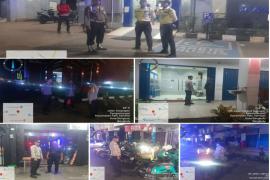 Patroli, Polsek Ratu Samban Sambangi Objek Vital dan Pedagang