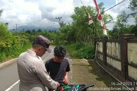 Polsek Sindang Dataran Himbau Pengendara Tertib Lantas
