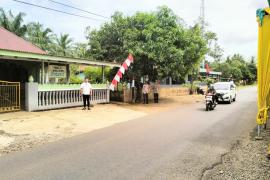 Menjadi Bagian dari Pengamanan Perjalanan Presiden, Personel Polsek Lais Disebar di Jalan