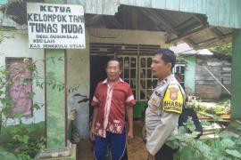 Dukung Ketahanan Pangan, Bhabinkamtibmas Sambangi Kelompok Tani