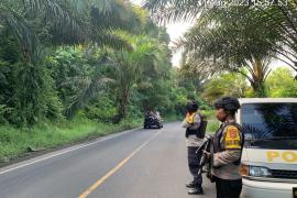 Polsek Padang Ulak Tanding Patroli Rutin di Jalan Lintas Lubuklinggau-Curup