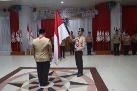 Wakapolres Rejang Lebong Ikuti Upacara Renungan dan Ulang Janji Peringatan HUT Pramuka