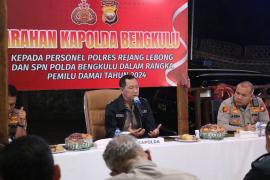 Jelang Pemilu 2024, Polres Rejang Lebong dan SPN Polda Bengkulu Terima Arahan dari Kapolda Bengkulu 
