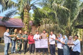 Peduli Pembangunan Desa, Polsek Lais Hadiri Penetapan Titik Nol Talang Rasau 