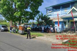 Sat Lantas Polres Rejang Lebong Gelar Pamtur Lalin Lokasi Peringatan Hari Olahraga Nasional