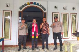 Kapolsek Giri Mulya Turun Langsung Monitoring Pengamanan Gereja