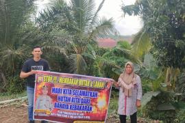 Personel Unit Reskrim Sambang Warga Binaan Cegah Karhutla