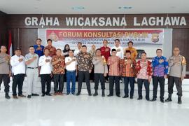 Jasa Raharja dan KUPTD PPD Samsat Manna Hadiri Acara Forum Konsultasi Publik di Polres Bengkulu Selatan