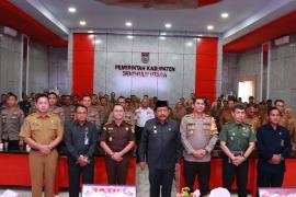 Kapolsek Giri Mulya Hadiri Rakor Penanggulangan Bencana dan Rakorpimda Kabupaten Bengkulu Utara