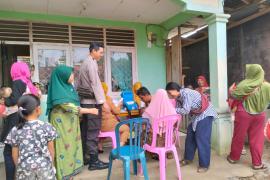 Bhabinkamtibmaa Polsek Lais Monitoring Posyandu Balita Dan Ibu Hamil