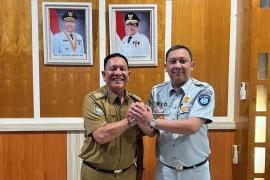 Kunjungan Kepala PT Jasa Raharja Bengkulu ke Kantor Kepala BPKD Provinsi Bengkulu