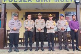 Kapolsek Giri Mulya Terima kunjungan Tim Supervisi dari Polres Bengkulu Utara
