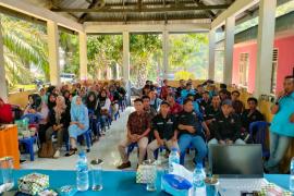 Polsek Lais Monitoring Rakor dan Sosialisasi Penjaringan KPPS Kecamatan Lais