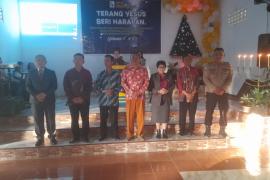 Sinergitas TNI - Polri, Amankan Ibadah Natal di Gereja GPDI Desa Wonoharjo