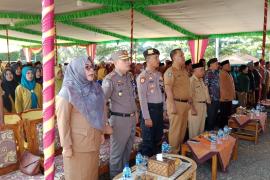 Kapolsek Giri Mulya Hadiri Kegiatan Upacara Hari Bhakti Transmigrasi ke-73 di Kecamatan Giri Mulya