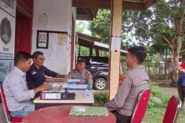 Jelang Pemilu 2024, Polsek Padang Guci Hulu Sambang Sekertariat Panwaslu Kecamatan Lungkang Kule