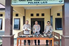 Polsek Lais Laksanakan Razia Kendaraan yang menggunakan Knalpot Tidak Sesuai Spek