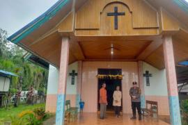 Ciptakan Situasi yang Kondusif, Polsek Giri Mulya Amankan Kegiatan Ibadah Minggu di Gereja