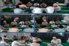 Bhabinkamtibmas Polsek Ratu Agung Jalin Silaturahmi dengan Pengurus Masjid dan Sampaikan Pesan Kamtibmas