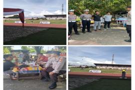 Berikan Pelayanan Prima, Personel Polsek Ratu Agung Amankan Liga 3 Asosiasi Provinsi PSSI Bengkulu