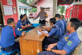 Satgas Preemtif Polres Rejang Lebong Laksanakan Kegiatan Binluh Kepada Anggota Dinas Damkar Curup 