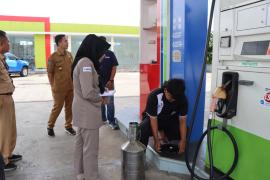 Polres Rejang Lebong Bersama Disperindag Cek Ketersediaan BBM di SPBU